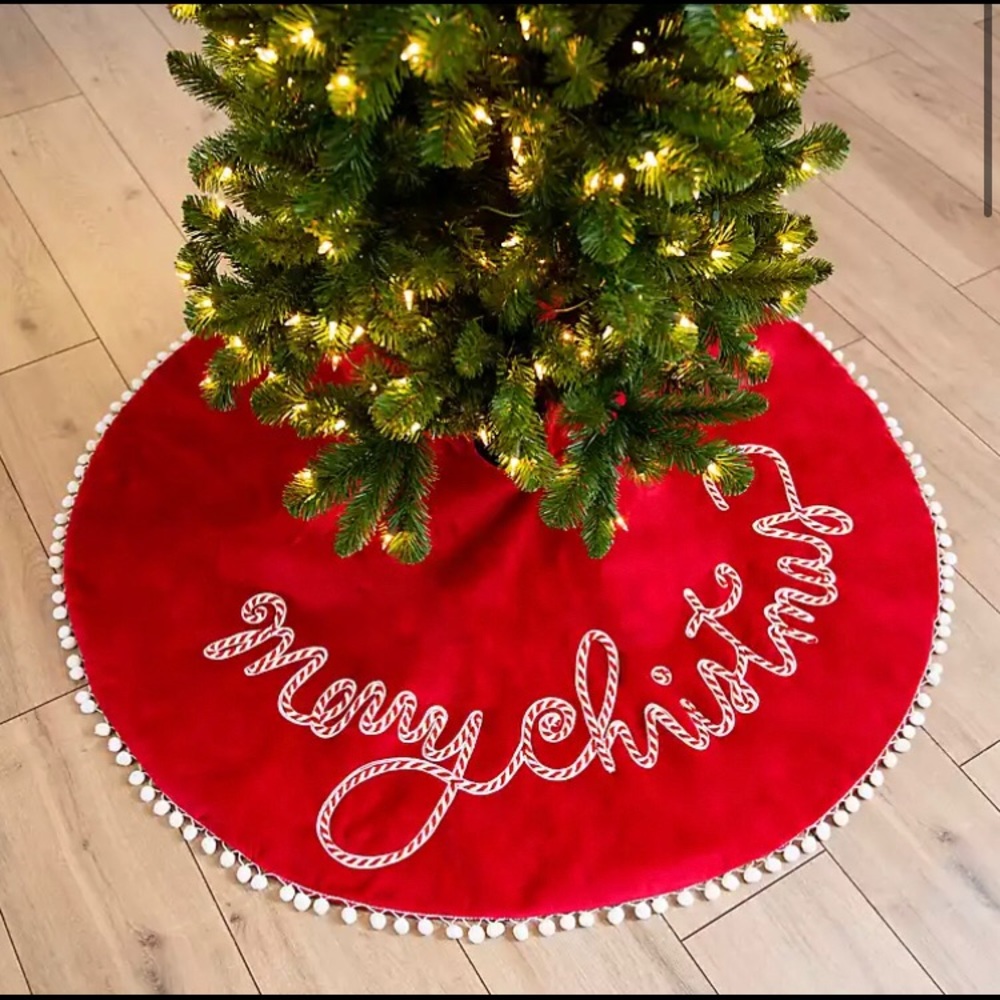 Merry christmas tree skirt